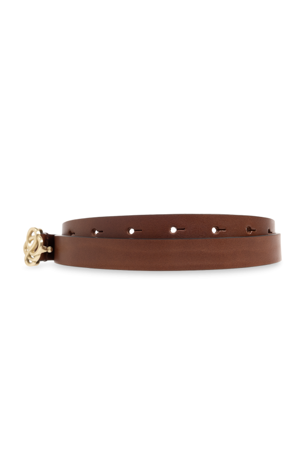 Brown Ouma leather belt By Malene Birger GenesinlifeShops AE